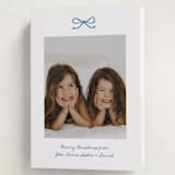 "Mini Bow" - Holiday Cards in Blue Spruce by Kelly Watkins - Folded Card