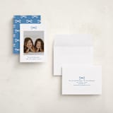 "Mini Bow" - Holiday Cards in Blue Spruce by Kelly Watkins - Assembled