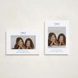 "Mini Bow" - Holiday Cards in Blue Spruce by Kelly Watkins - Photo Orientation Options