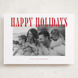 "Happy Holidays!" - Holiday Cards in Candy Cane by Wildfield Paper Co - Front