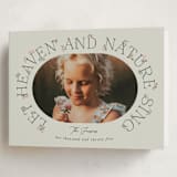 "Flora" - Holiday Cards in Mint by Brynne Foster - Folded Card