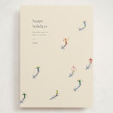 "slope" - Holiday Cards in Cream by Ellen Schlegelmilch - Front