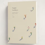 "slope" - Holiday Cards in Cream by Ellen Schlegelmilch - Folded Card