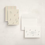 "slope" - Holiday Cards in Cream by Ellen Schlegelmilch - Assembled