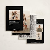 "There's always a way" - Holiday Cards in Soot by Gwen Bedat - Back of Card Options