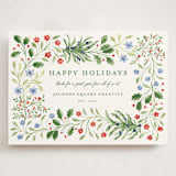 "Sophia" - Holiday Cards in Juniper by Sarah Knight - Front