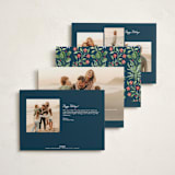 "Sophia" - Holiday Cards in Juniper by Sarah Knight - Back of Card Options