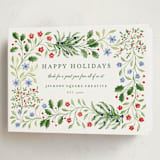 "Sophia" - Holiday Cards in Juniper by Sarah Knight - Folded Card