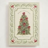 "Holiday Bow tree" - Holiday Cards in Evergreen by Chris Griffith - Front