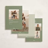 "Holiday Bow tree" - Holiday Cards in Evergreen by Chris Griffith - Back of Card Options