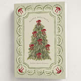"Holiday Bow tree" - Holiday Cards in Evergreen by Chris Griffith - Folded Card