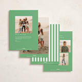 "Wreath With Bow" - Holiday Cards in Greenery by mo kelley - Back of Card Options