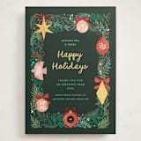"Ornaments" - Holiday Cards in Pine by Elly - Front
