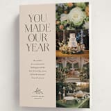 "you made our year" - Holiday Cards in Vanilla by Kamala Nahas - Folded Card