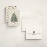 "Candlelit Christmas" - Holiday Cards in Winter Mint by Cass Loh - Assembled
