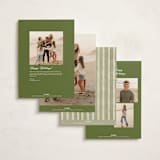 "Preppy gratitude" - Holiday Cards in Pine by Creo Study - Back of Card Options