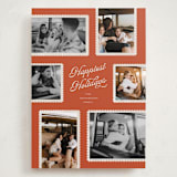 "Patchwork" - Holiday Cards in Cardinal by Pixel and Hank - Front