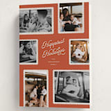 "Patchwork" - Holiday Cards in Cardinal by Pixel and Hank - Folded Card