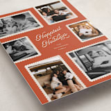 "Patchwork" - Holiday Cards in Cardinal by Pixel and Hank - Detail