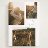 "Peaceful" - Holiday Cards in Snowflake by Simona Camp - Front