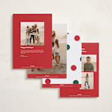 "Chase Joy" - Holiday Cards in Holly by Angela Garrick - Back of Card Options