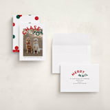 "Chase Joy" - Holiday Cards in Holly by Angela Garrick - Assembled