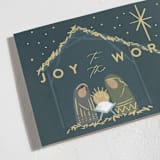 "Nativity" - Holiday Cards in Midnight by Rebecca Durflinger - Detail