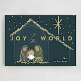 "Nativity" - Holiday Cards in Midnight by Rebecca Durflinger - Full Design