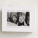 "Candy Cane Lines" - Holiday Cards in Candy Cane by Allison Orszak - Folded Card