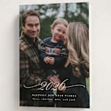 "Beautiful Year" - Holiday Cards in Starlight by Leah Ragain - Folded Card