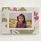 "Holiday Lily" - Holiday Cards in Magenta by Lise Gulassa - Front