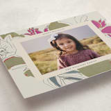 "Holiday Lily" - Holiday Cards in Magenta by Lise Gulassa - Detail