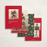 "12 days of Christmas stamps" - Holiday Cards in Cranberry by Sarah Knight - Back of Card Options