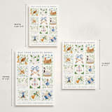"12 days of Christmas stamps" - Holiday Cards in Goose Egg by Sarah Knight - Formats Available
