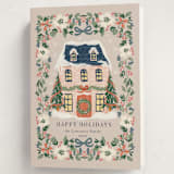 "Little Housey" - Holiday Cards in Winter Rose by Petra Kern - Folded Card