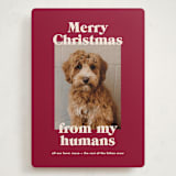 "Happy Howlidays" - Holiday Cards in Pomegranate by Annie Clark - Front