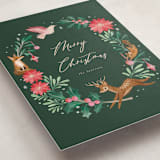 "Woodland Wreath" - Holiday Cards in Forest by Vivian Yiwing - Detail