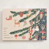 "Fun Ornaments" - Holiday Cards in Champagne by Teju Reval - Front