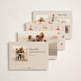 "Fun Ornaments" - Holiday Cards in Champagne by Teju Reval - Back of Card Options