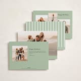 "Scripted Greeting" - Holiday Cards in Snow by Devika Keskar - Back of Card Options