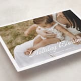 "Scripted Greeting" - Holiday Cards in Snow by Devika Keskar - Detail