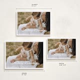 "Scripted Greeting" - Holiday Cards in Snow by Devika Keskar - Formats Available