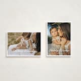 "Scripted Greeting" - Holiday Cards in Snow by Devika Keskar - Photo Orientation Options