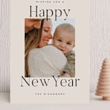 "Projection" - Holiday Cards in Dove by Amy Kross - Front