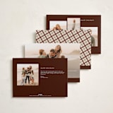 "Vintage Tilted" - Holiday Cards in Mulled Wine by Juliana Zimmermann - Back of Card Options