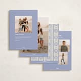 "Endless Joy" - Holiday Cards in Periwinkle by Annie Chan - Back of Card Options