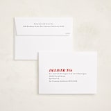 "Cheery" - Holiday Cards in Candy Cane by Emily Sabol Goss - FREE Recipient Addressing