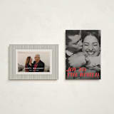 "Cheery" - Holiday Cards in Candy Cane by Emily Sabol Goss - Photo Orientation Options