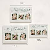 "Scripted Red Bow" - Holiday Cards in Evergreen by Hooray Creative - Formats Available