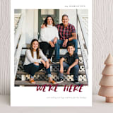 "conversational design" - Holiday Cards in Cranberry by amanda lawrence - Front